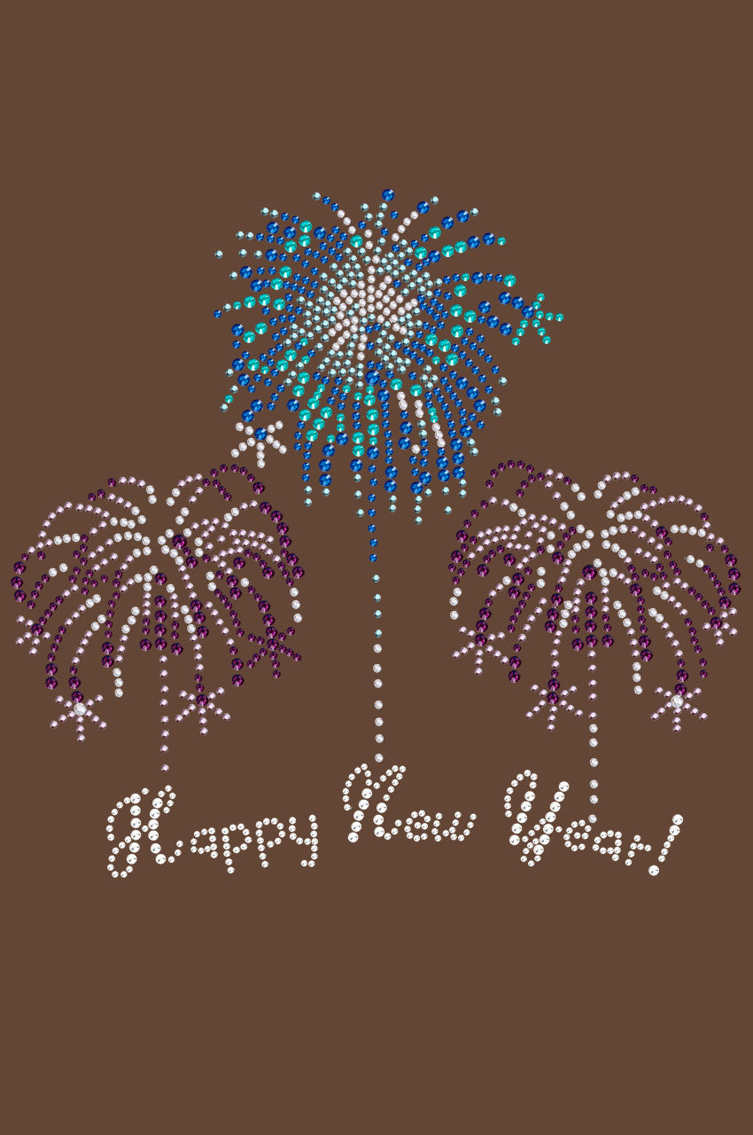 Happy New Year Fireworks - Womens T-shirt
