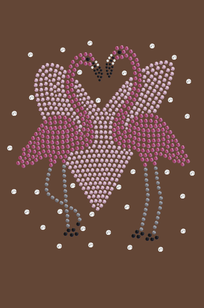Flamingos with Heart- Womens Tee