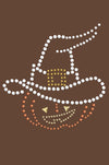 Pumpkin with Witch Hat - Womens T-shirt