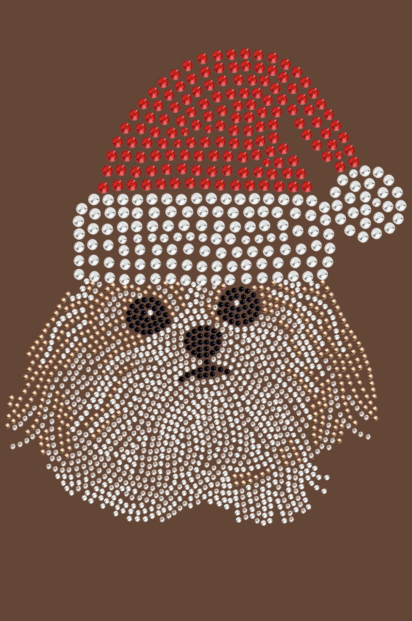 Shih Tzu with Santa Hat - Womens T-shirt