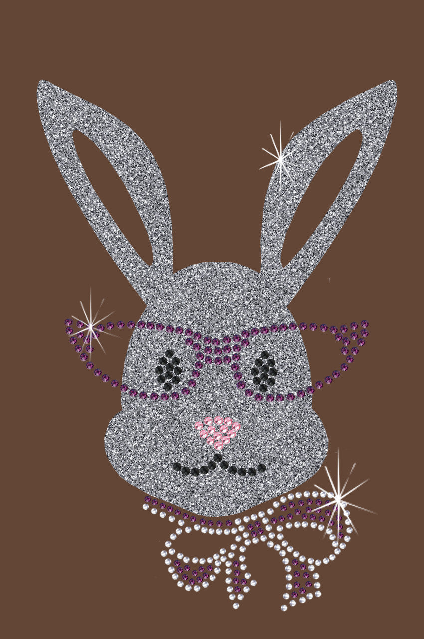 Girl Bunny with Glasses and Bow - Women's Tee