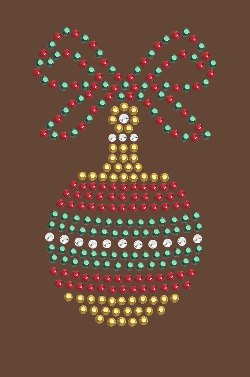 Red, Green, & Gold Christmas Ornament - Womens T-shirt