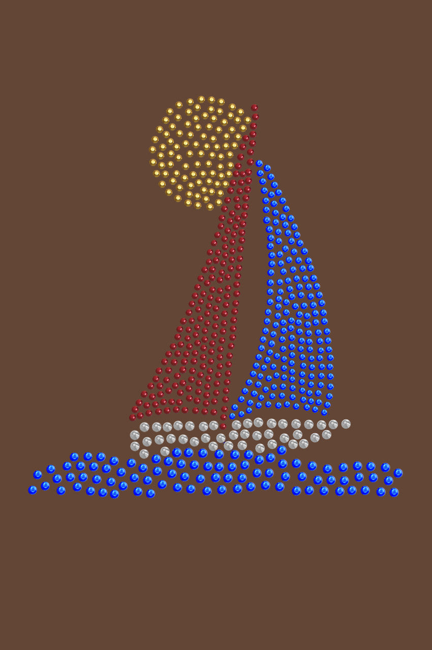 Sailboat (Rhinestud) - Women's T-shirt