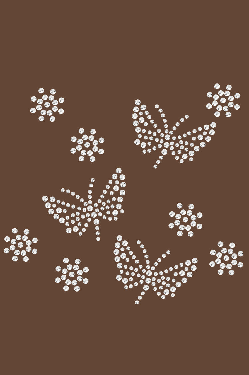 Small Rhinestone Butterflies - Bandanna