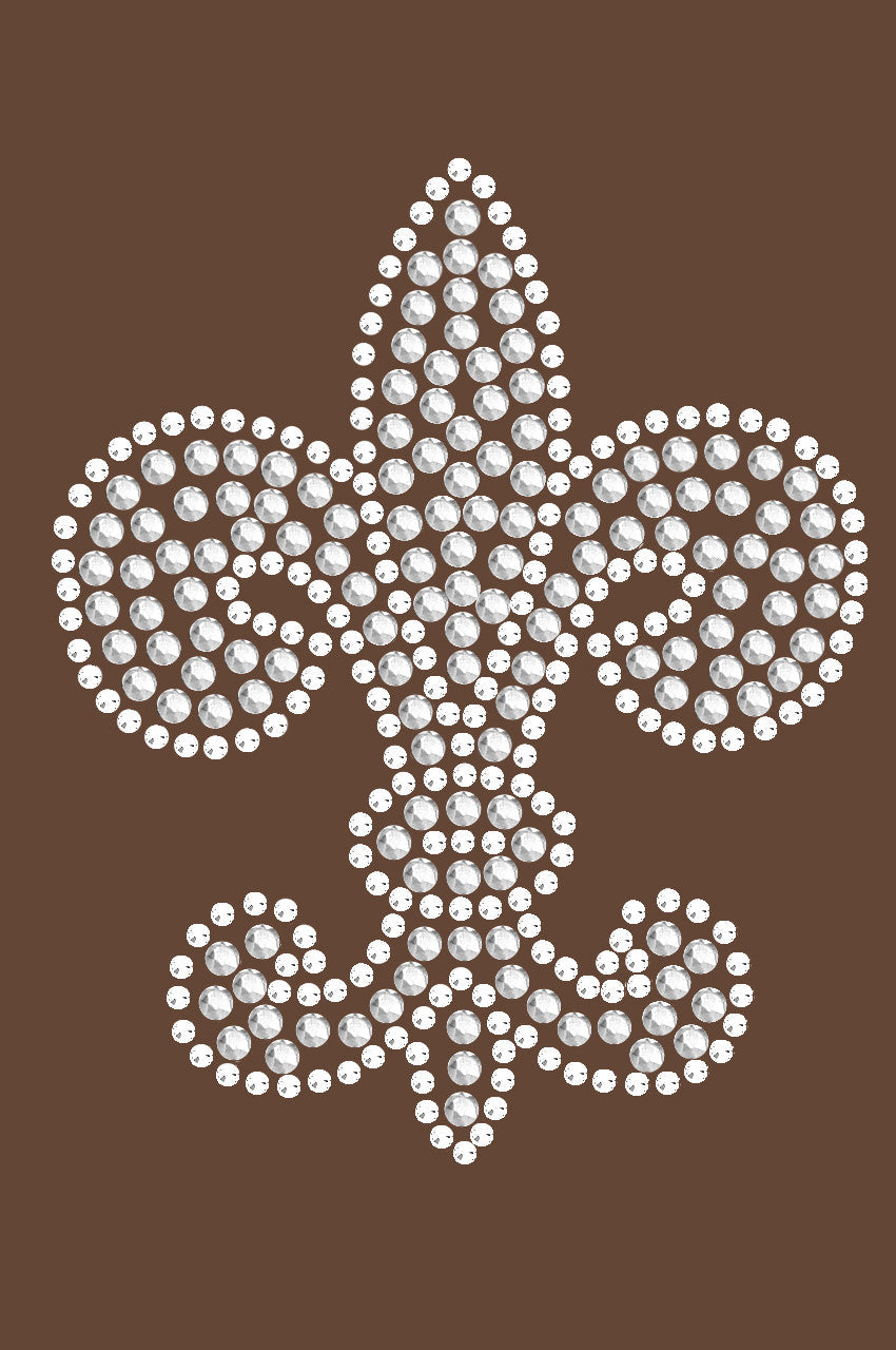 Fleur de Lis (Rhinestone & Rhinestuds) - Women's T-shirt