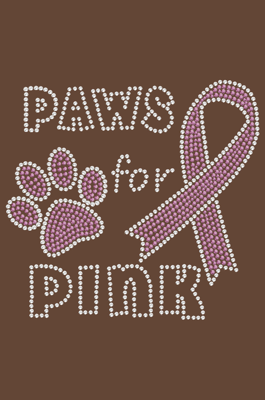 Paws for Pink - Womens T-shirt