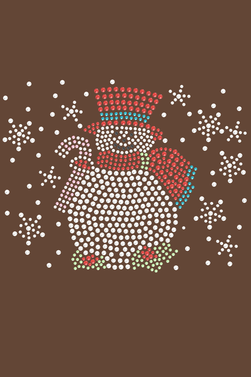 Snowman with Snowflakes - Women's T-shirt