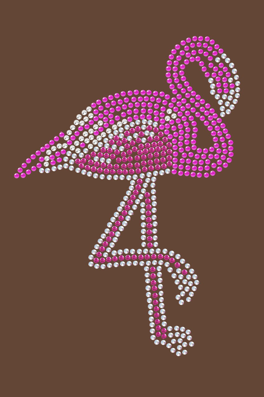 Pink Flamingo (Iridescent - AB) - Womens T-shirt