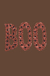 Orange Glitter Boo - Womens T-shirt