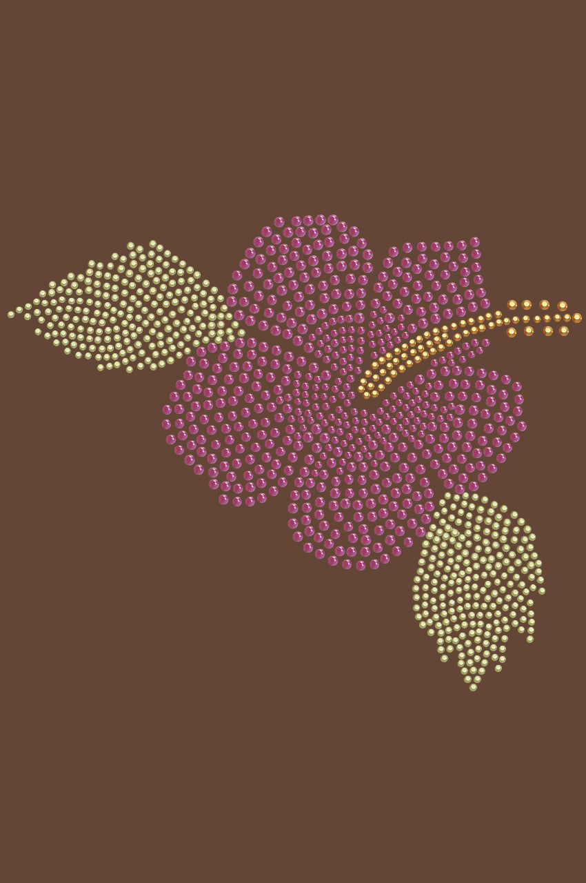 Large Pink Hibiscus - Womens T-shirt