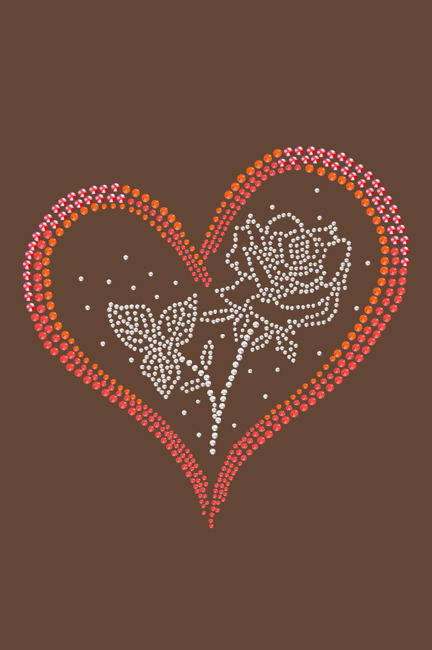 Heart with Rose - Womens Tee
