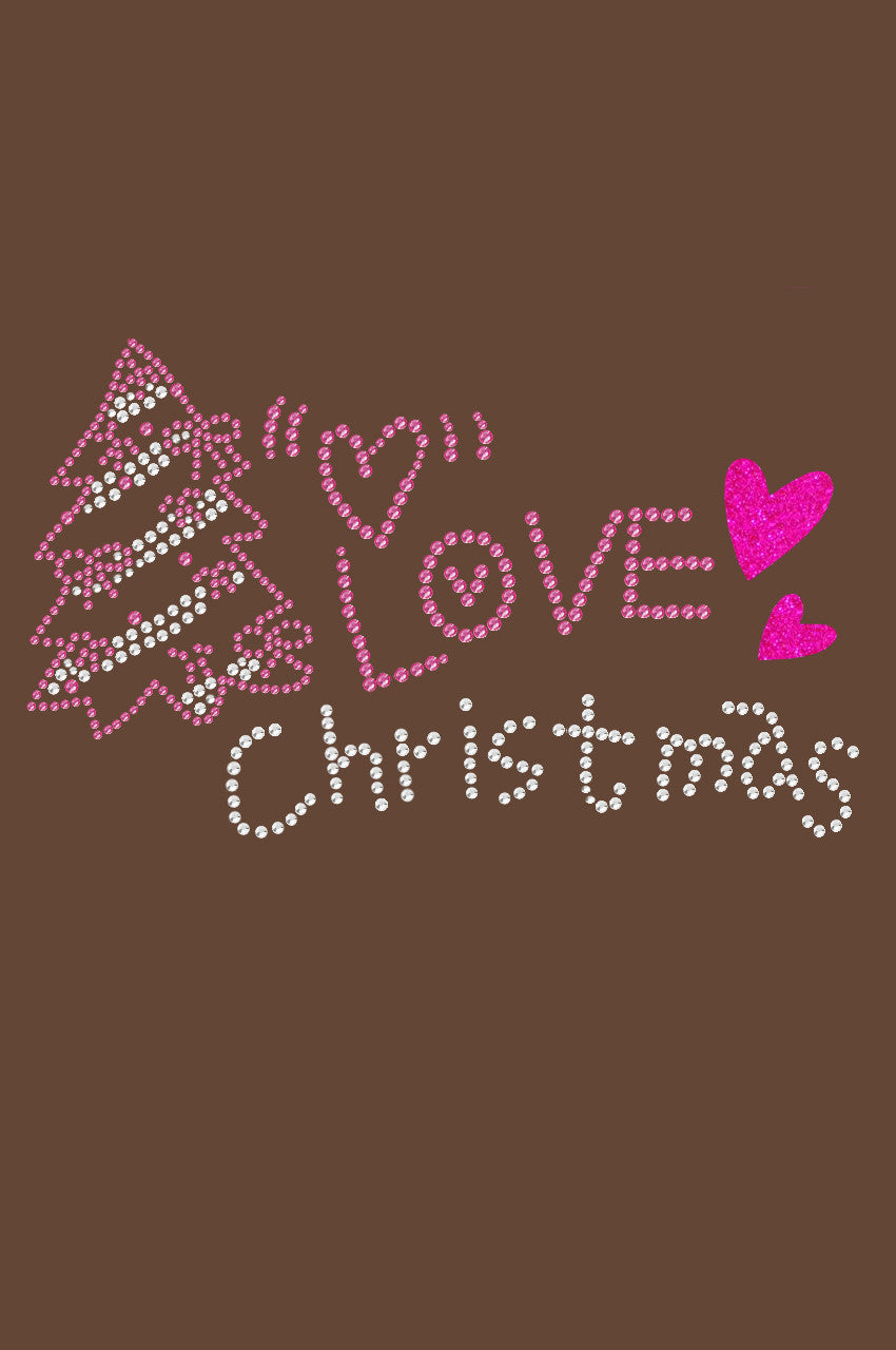Love Pink Christmas - Womens T-shirt