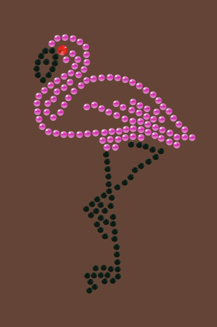 Pink Flamingo with Black Legs - Small - Bandanna