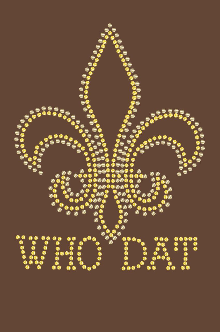Fleur de Lis with Who Dat - Bandanna