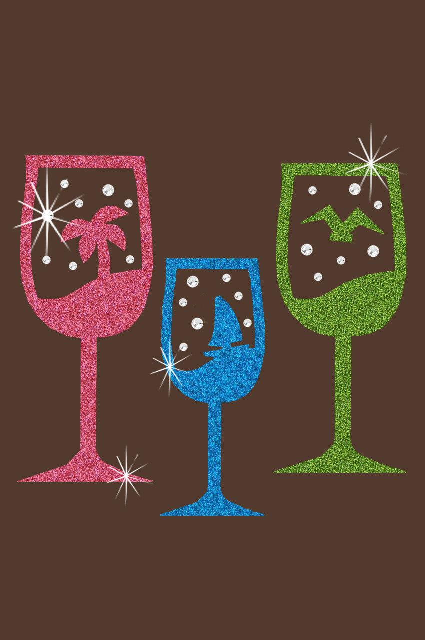 Tropical Glitter Cocktails - Womens Tee