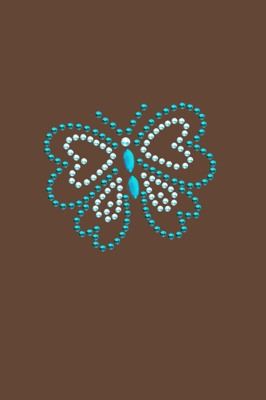 Blue Rhinestud Butterfly - Bandannas