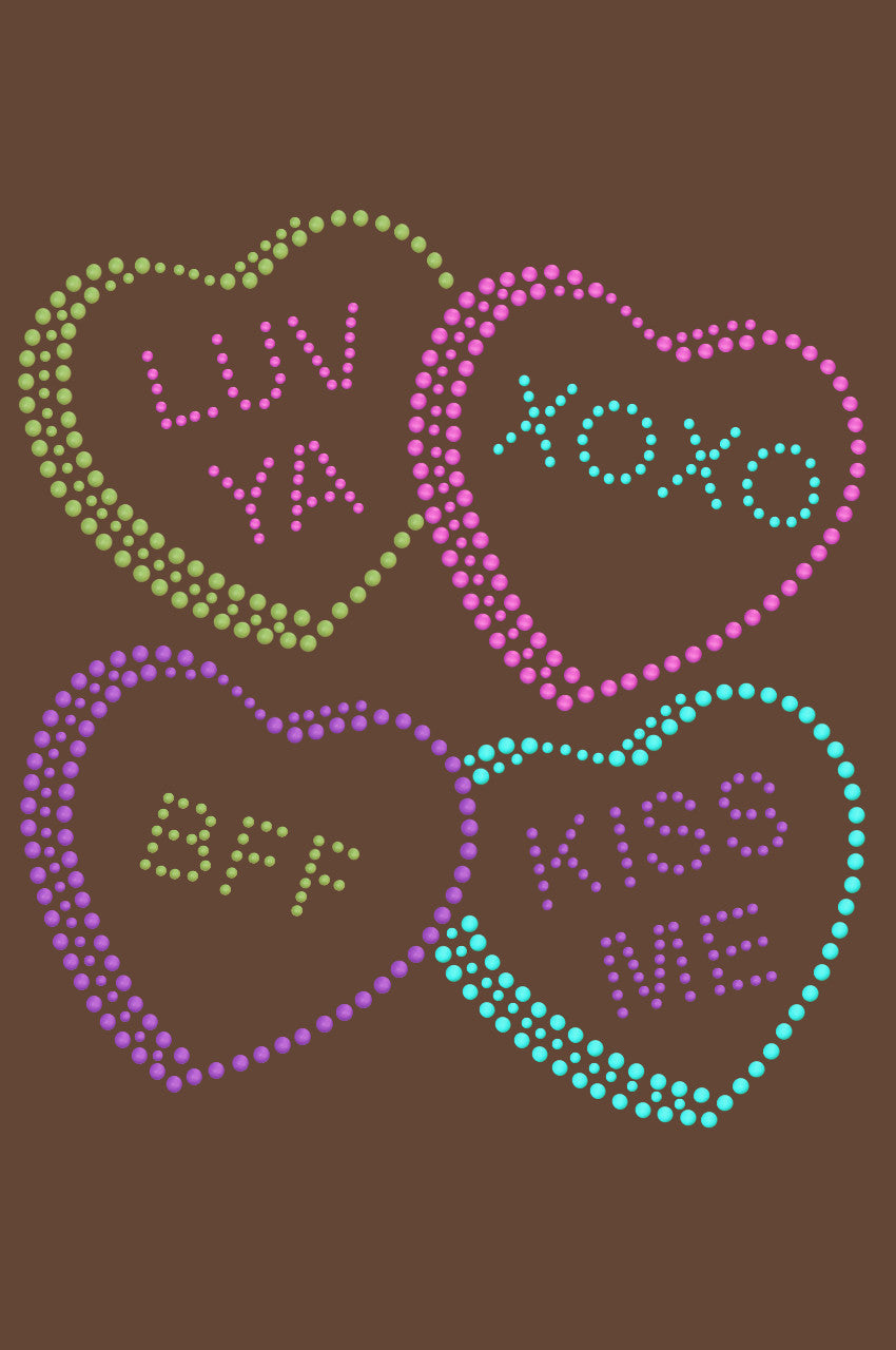 Candy Conversation Hearts 2 - Womens T-shirt