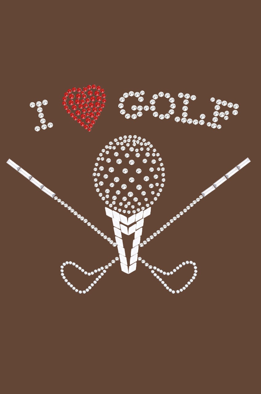 I Love Golf (Large) - Womens Tee