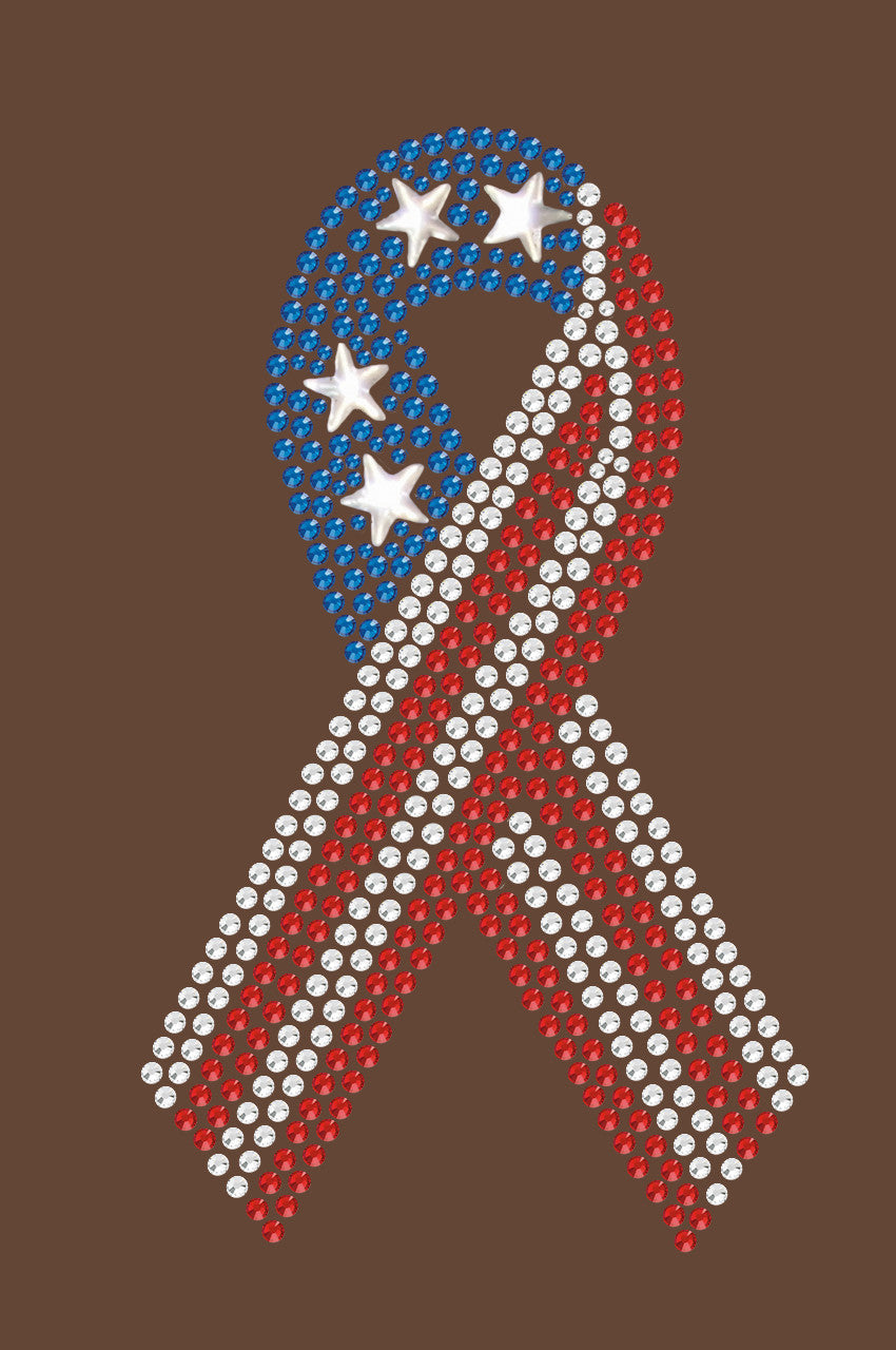 Ribbon (Red, White, & Blue) - Women's T-shirt