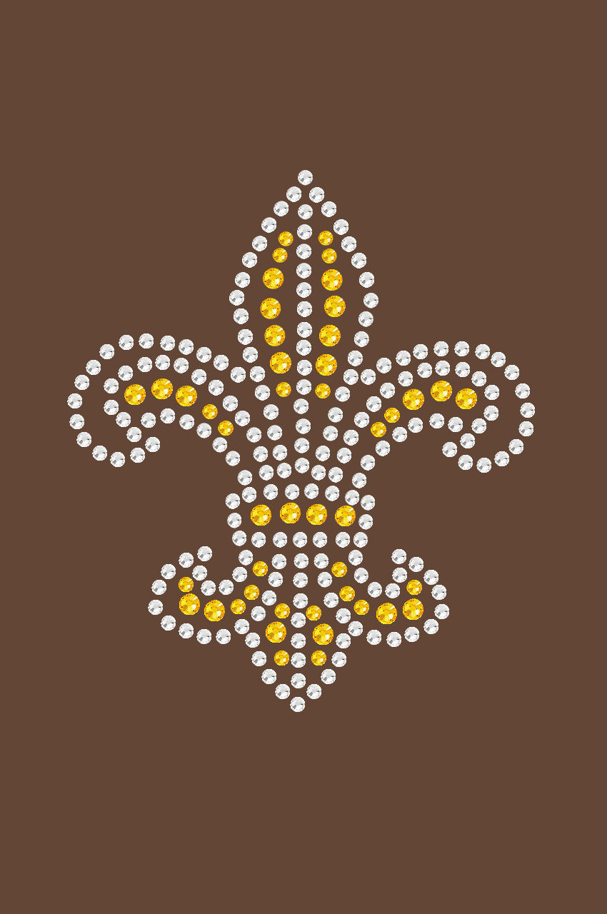 Fleur de Lis (Gold Rhinestones) - Women's T-shirt