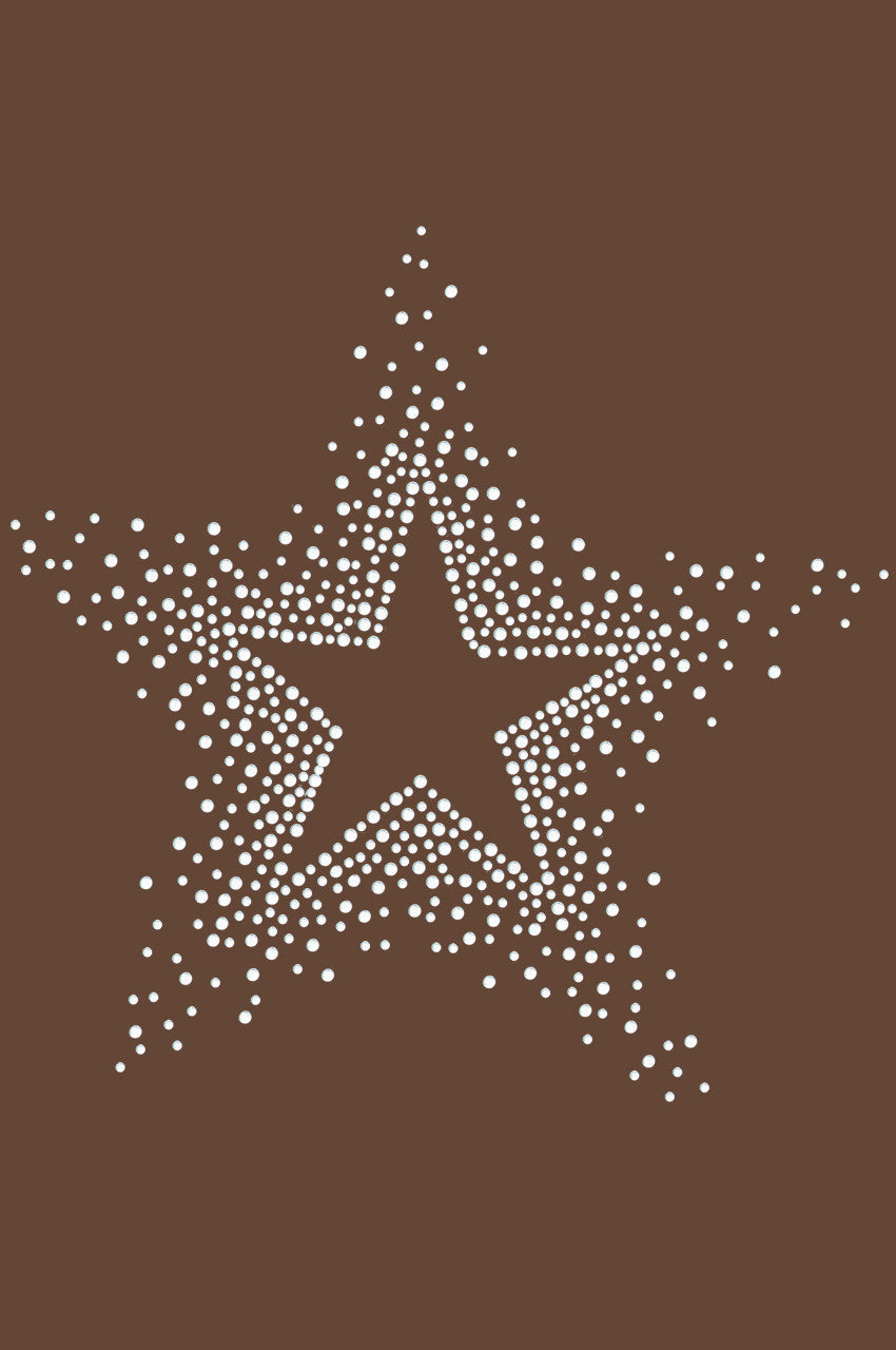 Star (Clear Rhinestones) - Womens T-shirt