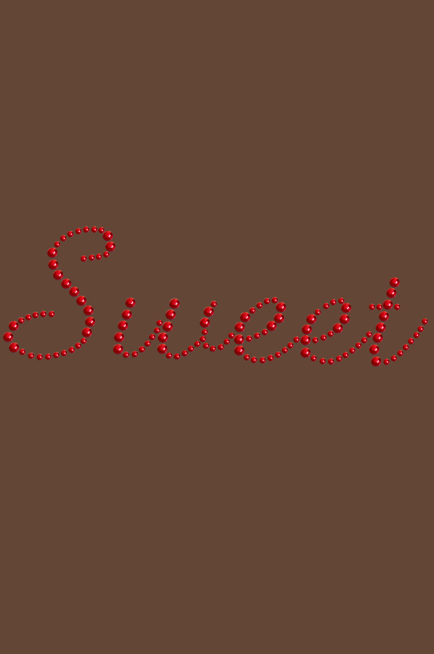 Sweet (Red Rhinestuds) - Women's T-shirt