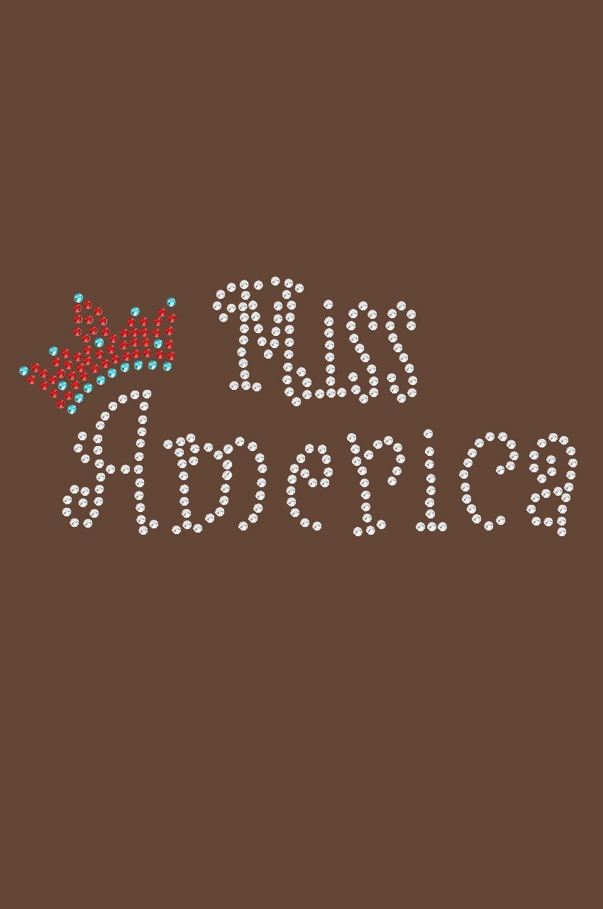 Miss America with Crown - Womens T-shirt