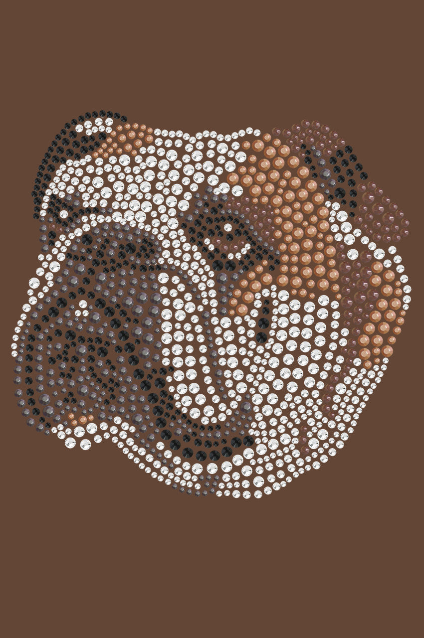 Bulldog Face (Brown) - bandana