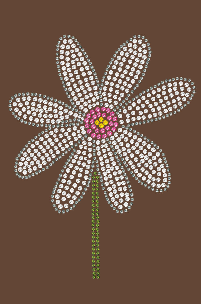 Daisy with Pink Center - Womens T-shirt
