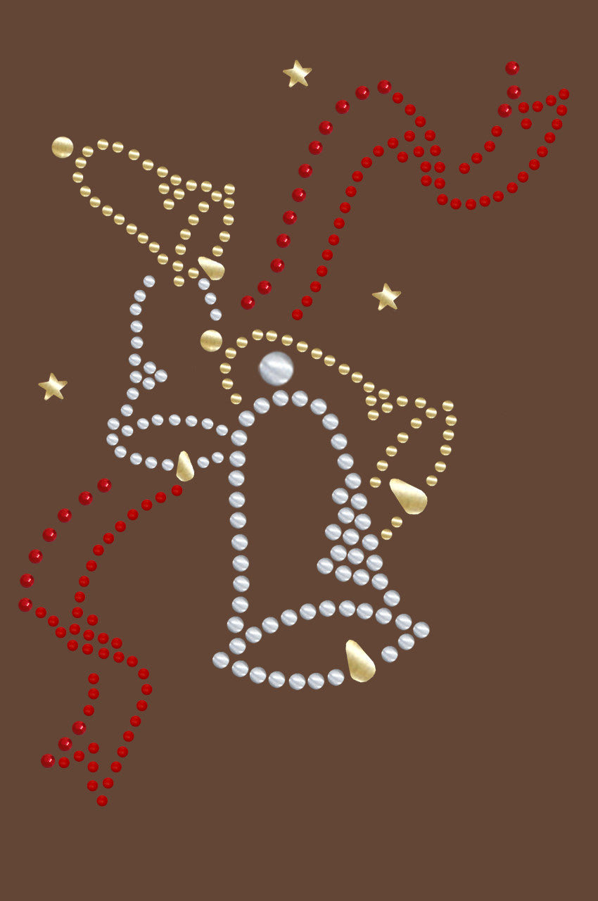 Nailhead Christmas Bells - Womens T-shirt