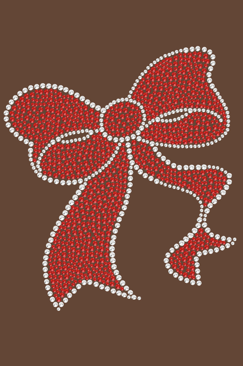 Red Rhinestone Bow - Women's Tee