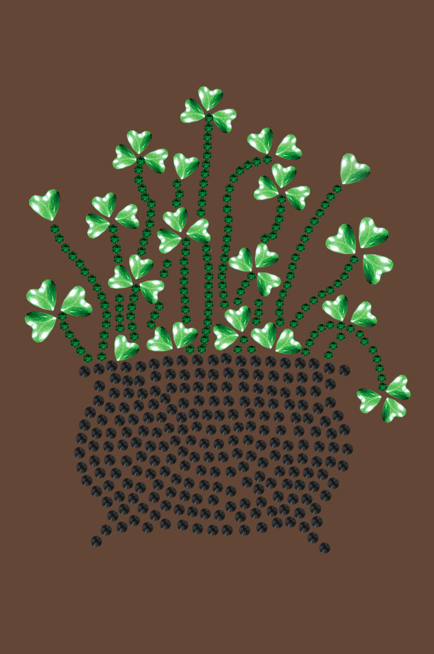 Pot of Shamrocks - Womens T-shirt