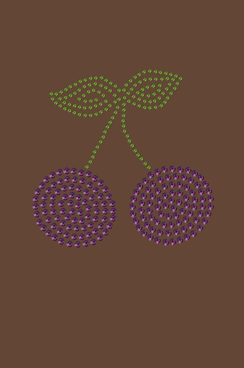 Purple Cherries - Womens T-shirt