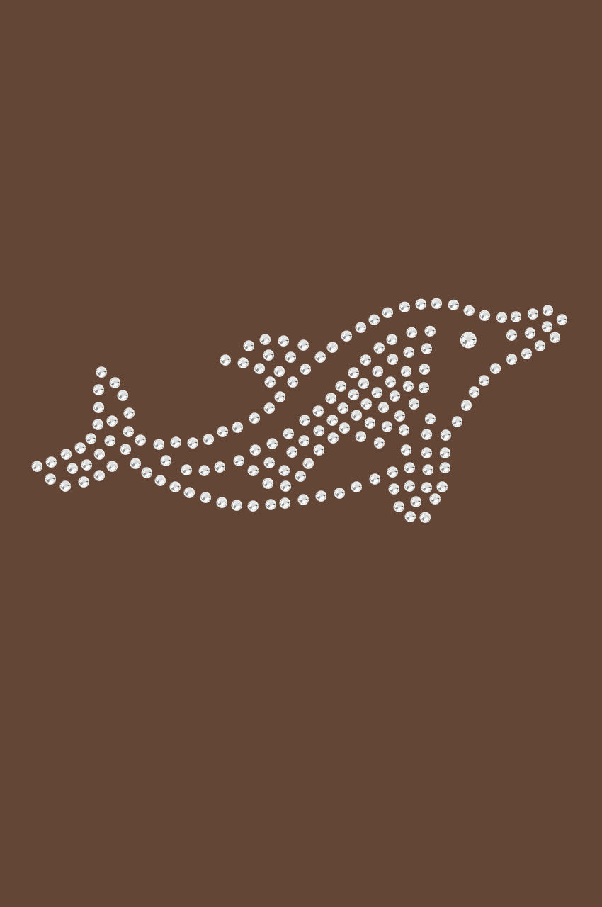 Dolphin (Rhinestone) - Womens T-shirt