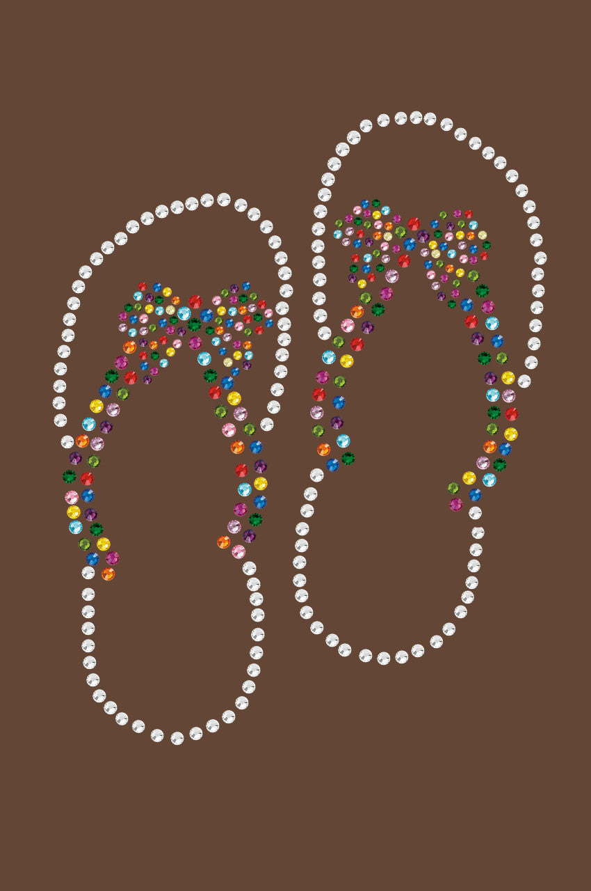 Flip Flops with Bow - Dog Tank - Women's T-shirt