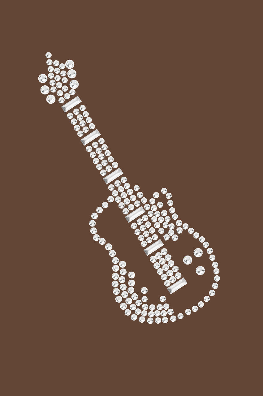 Guitar (Rhinestone) - Womens T-shirt