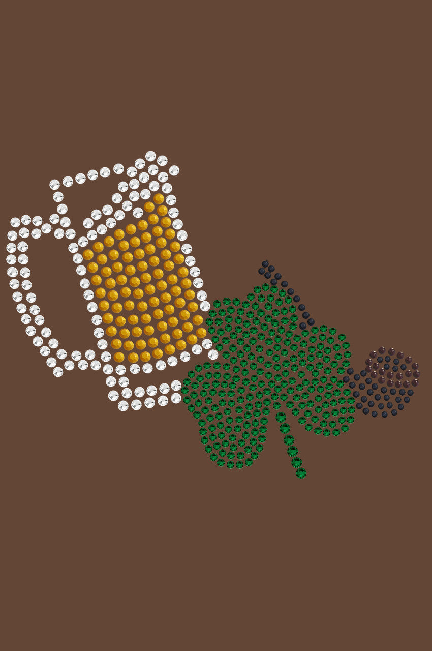Beer Mug, Clover, & Pipe - Womens T-shirt