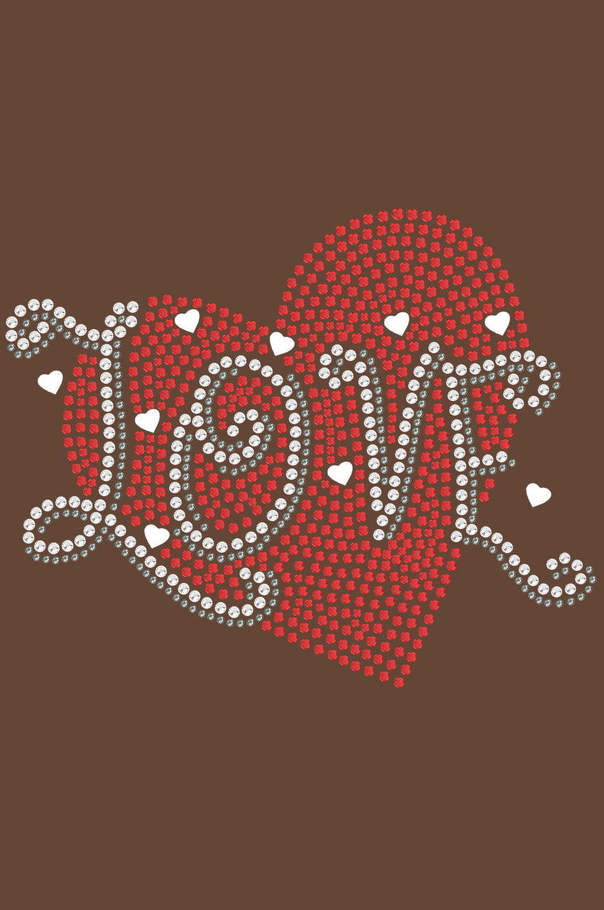 Love Red Heart - Womens T-shirt
