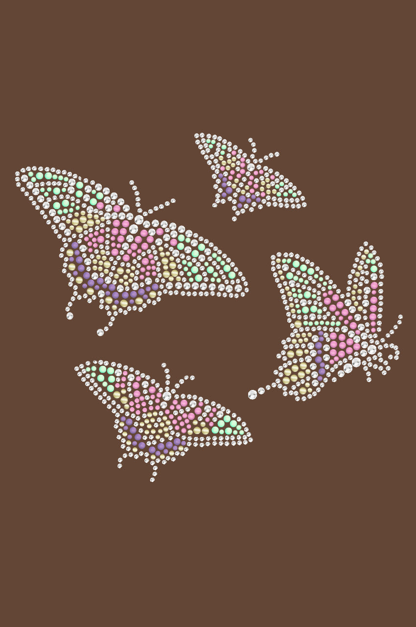 Pastel Butterflies - Womens T-shirt
