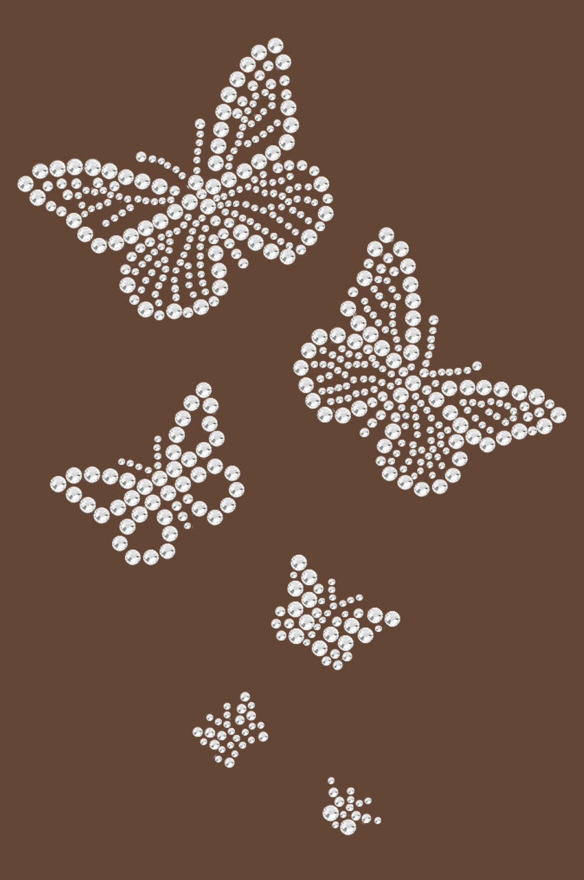 Rhinestone Butterflies - Womens T-shirt