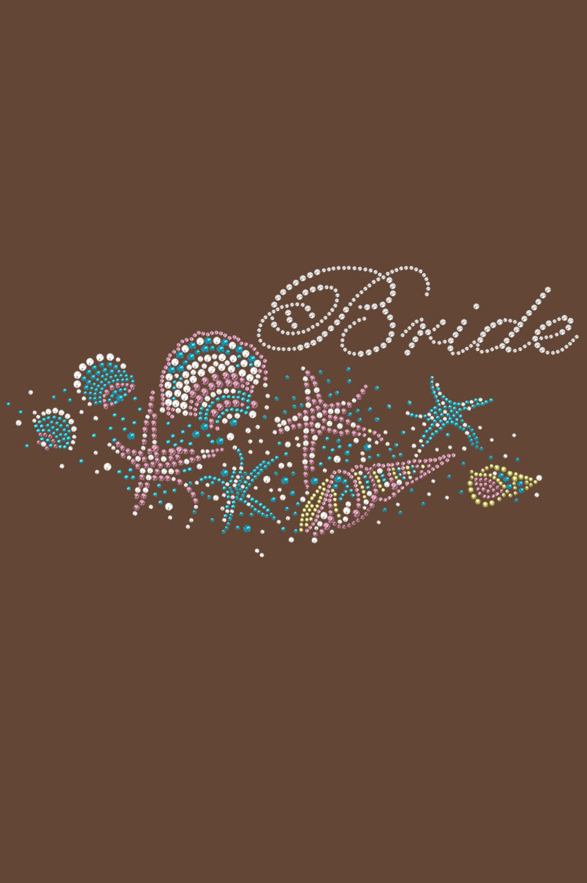 Bride with Seashells- Womens T-shirt