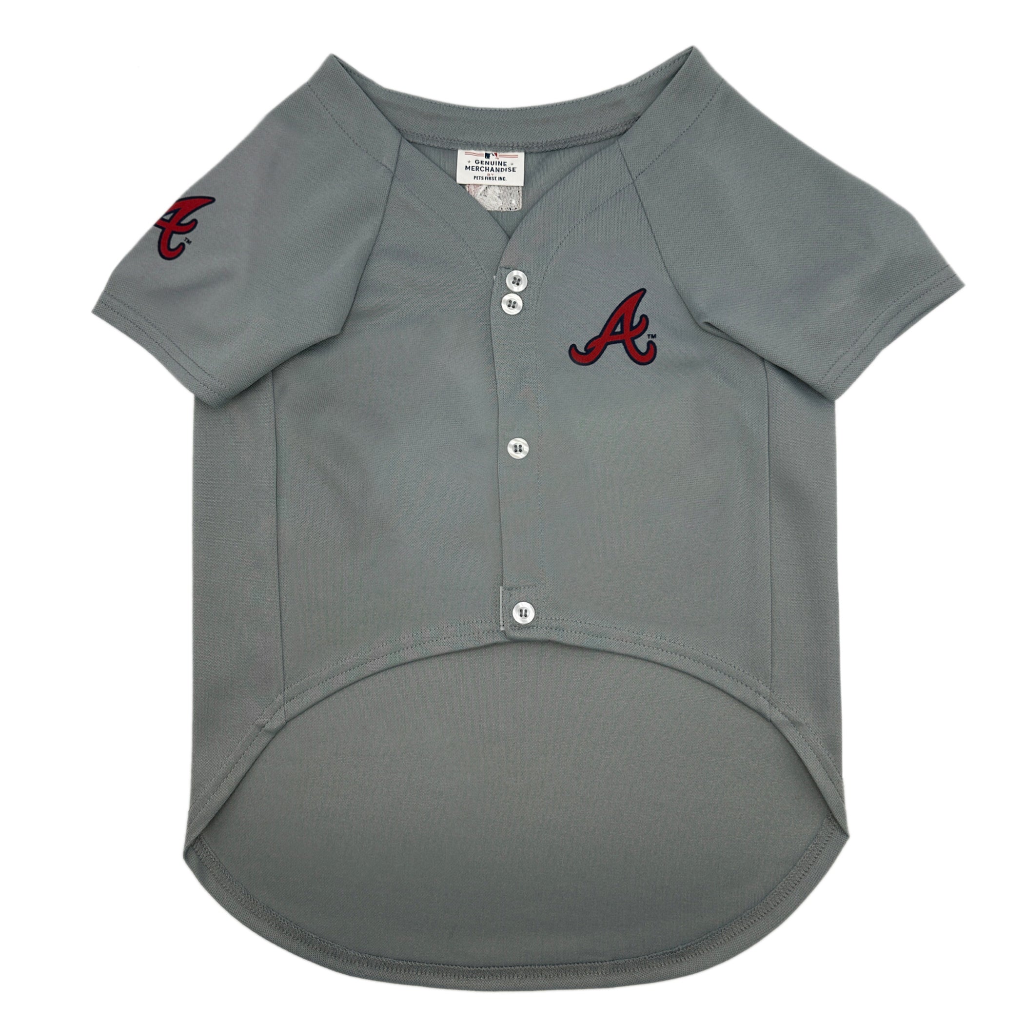 MLB Atlanta Braves White Mesh Pet Jersey