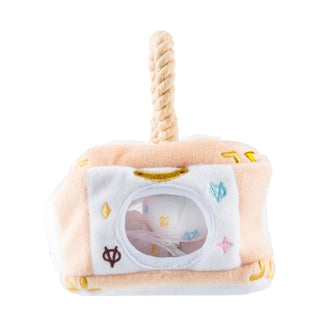Haute Diggity Dog White Chewy Vuiton Trunk Activity House Plush Dog Toy