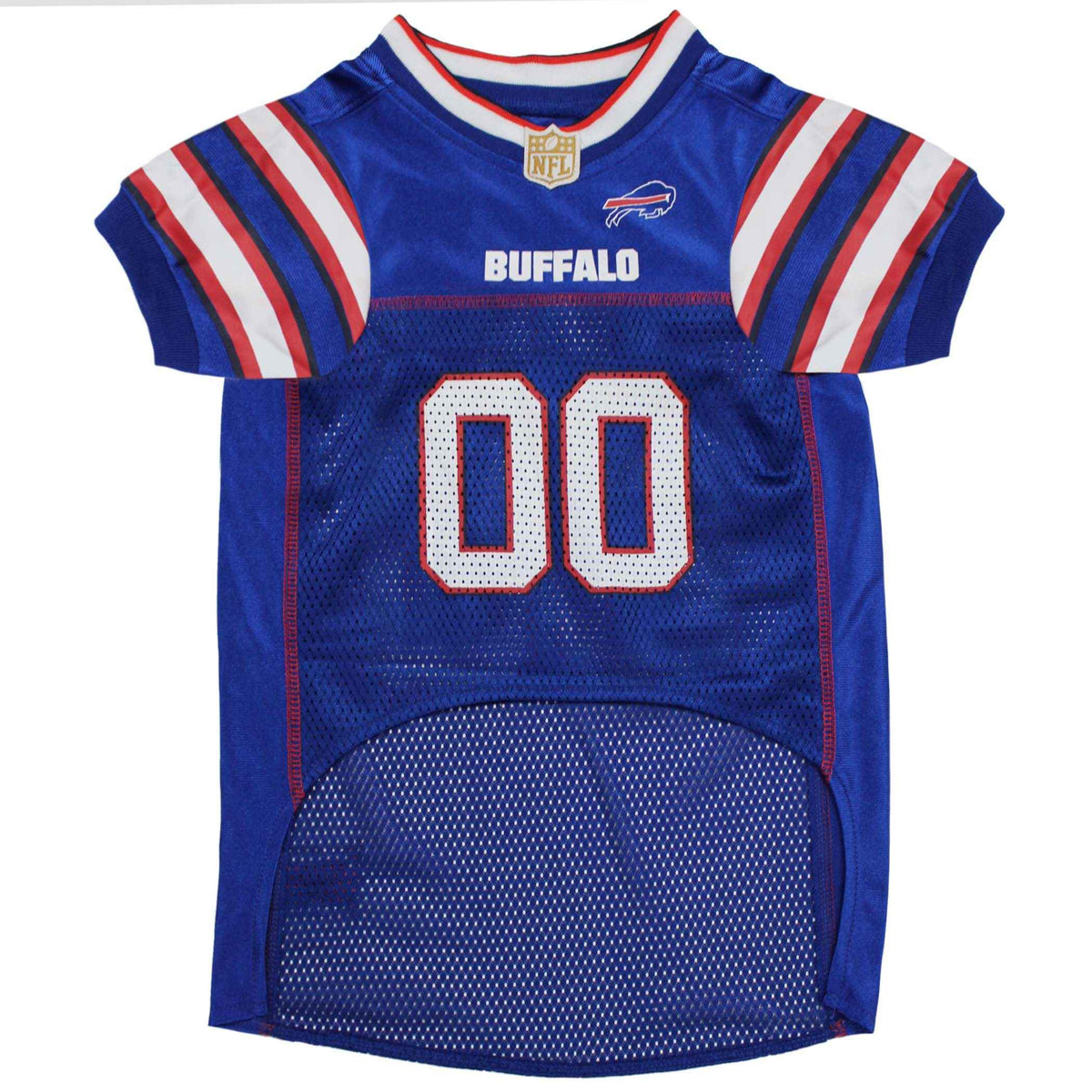 NFL Buffalo Bills Striped Mesh Pet Jersey