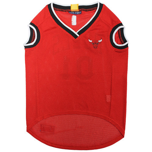Chicago Bulls Mesh Basketball Jersey by Pets First - HT Animal Supply