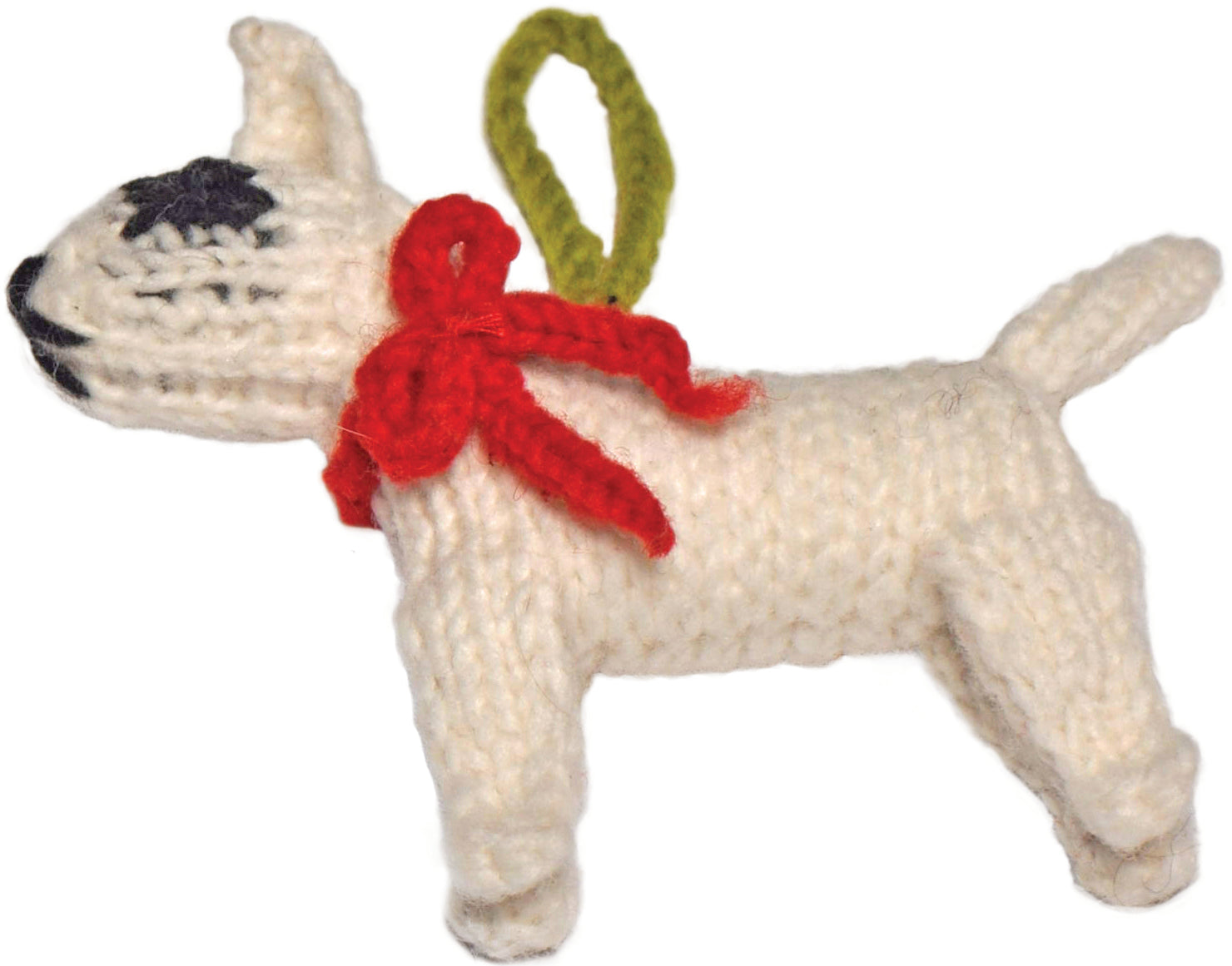 Chilly Dog Bull Terrier Wool Ornament