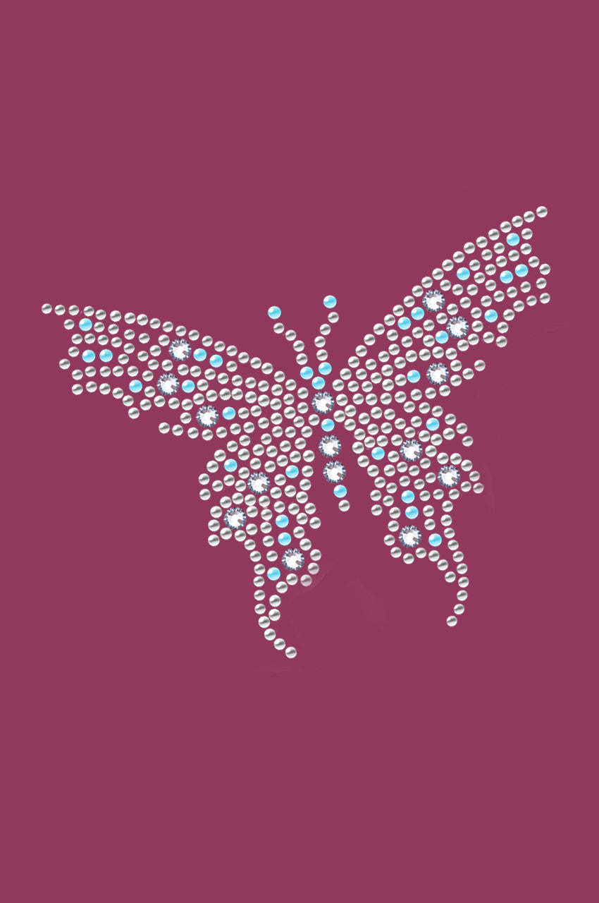 Blue Austrian crystal Butterfly - Bandannas