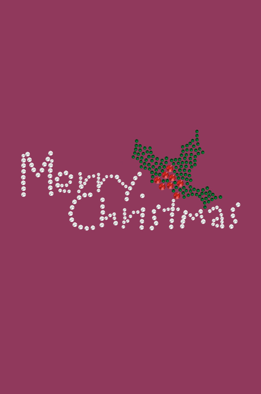 Merry Christmas with Holly - Bandana