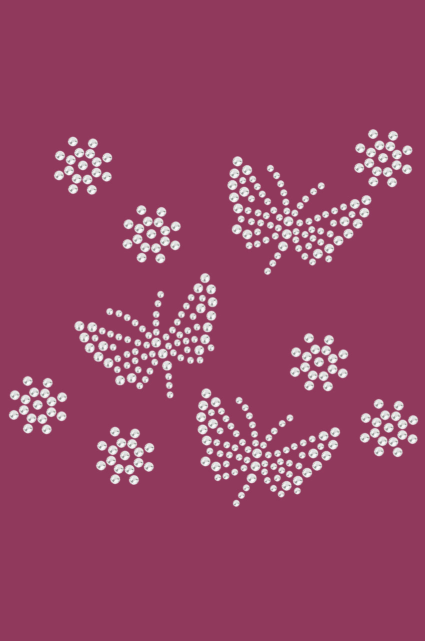 Small Rhinestone Butterflies - Bandanna