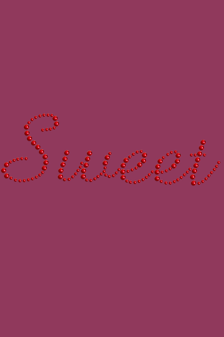 Sweet (Red Rhinestuds) - Bandanna